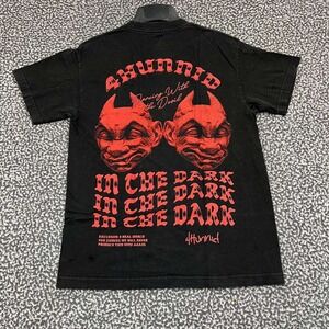 Vintage 4 Hunnid Shirt Men Medium In The Dark Short Sleeve‎ Crew Neck Cotton